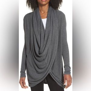 Nordstrom Lingerie Long Wrap Cardigan